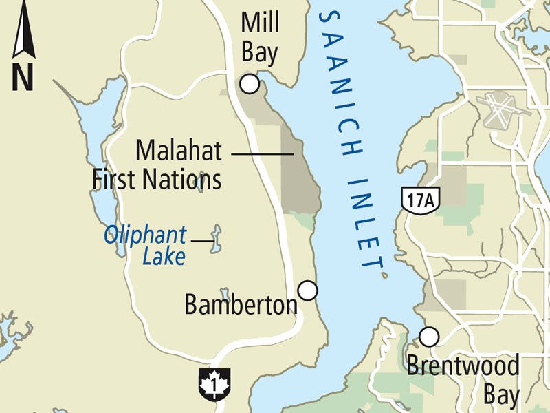 Map of Bamberton site