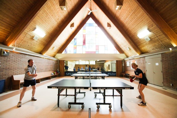 Well-known puzzle editor Will Shortz recently took on local table tennis instructor Luba Sadovska in North Vancouver while he was in the area for a National Puzzlers’ League convention.