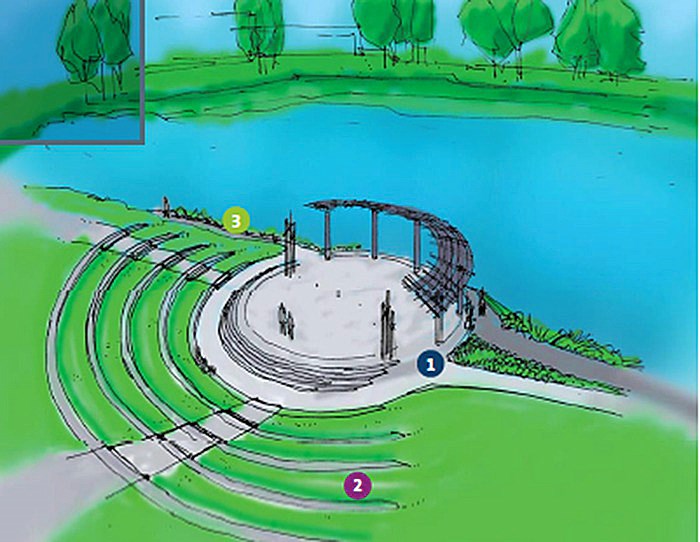 Coquitlam's proposed amphitheatre for Town Centre Park.