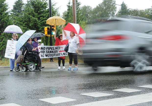 LNG protest