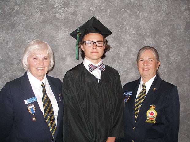 The Royal Canadian Legion recently gave bursaries of $1,000 each to Delta Secondary student Andrew Tourigny.