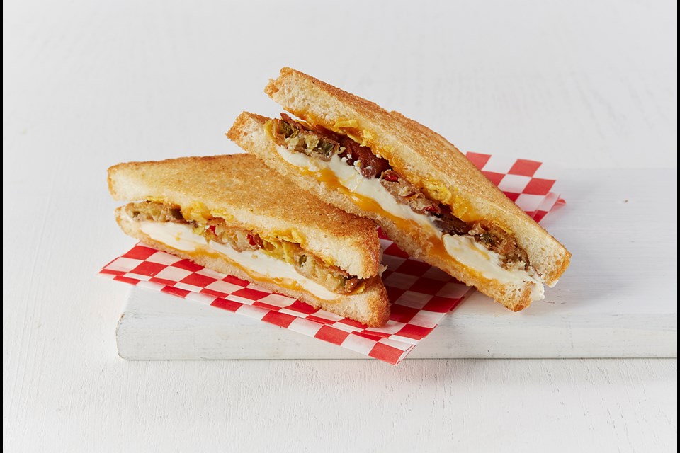 The jalapeno popper grilled cheese being sold at this year's Fair at the PNE will be a hit with the more adventurous.