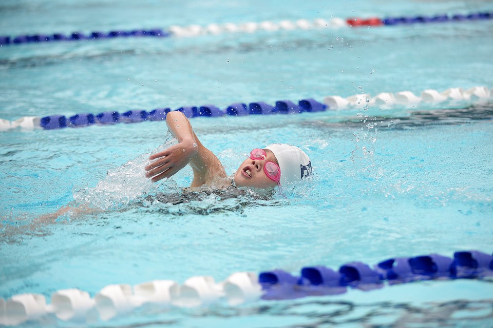 07-26-15
Girls 100m freestyle Kayla Liu BMM
Coquitlam Sharks summer swim meet at Spani pool.
Photo: Jennifer Gauthier