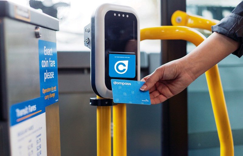 TransLink Compass card and reader