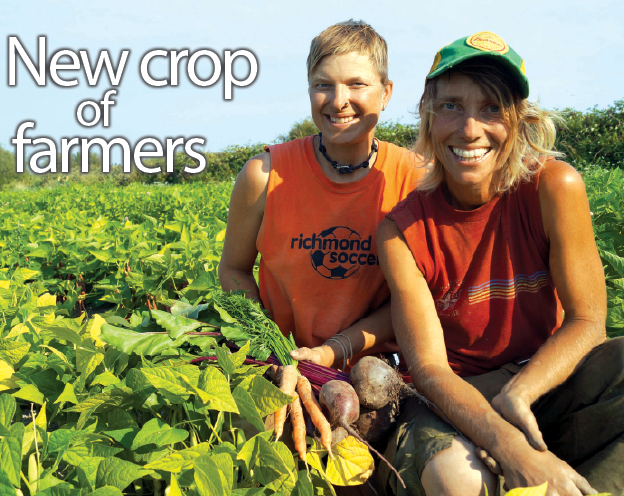 Every Saturday this summer, Kareno Hawbolt and Kimi Hendess have set up a small stand outside Nirvana Food Mart at the south end of No. 2 Road. They must lease land for their farm, Sweet Digz, as speculation has driven farmland values beyond reach for new farmers.