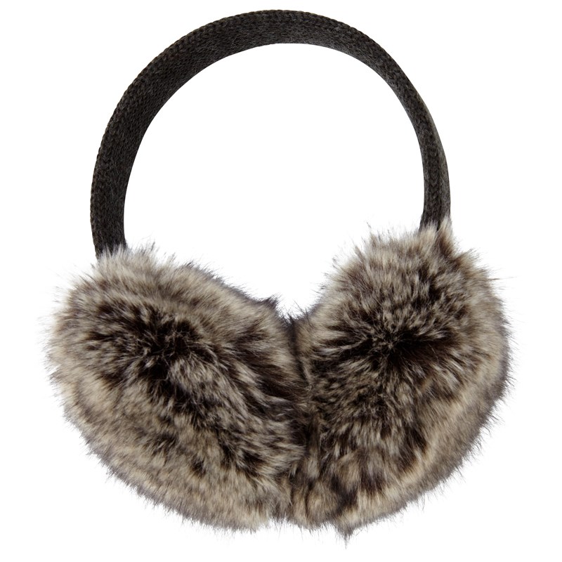 Grand Knit Fur Earmuff Grey $24.50