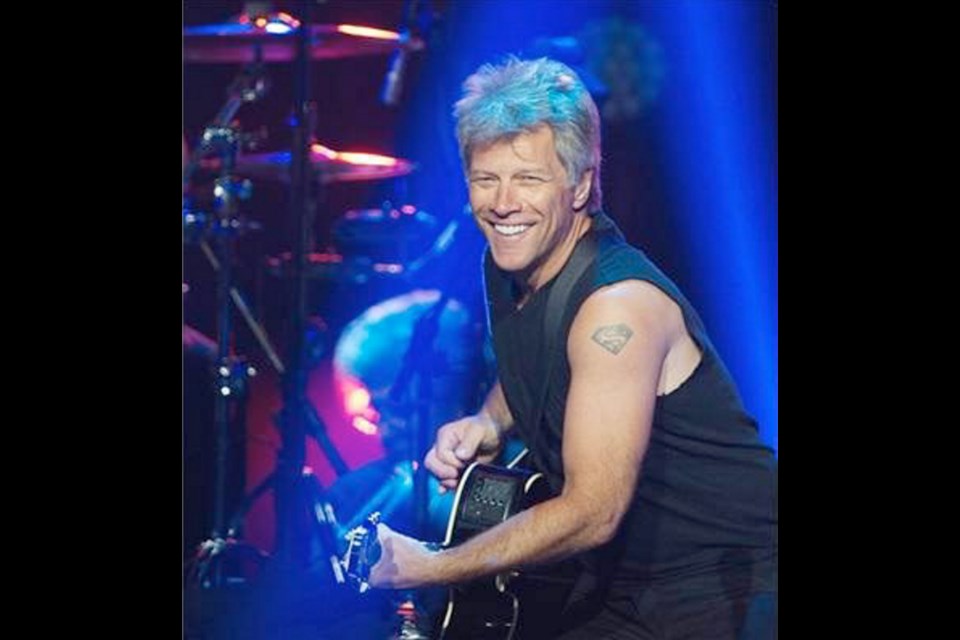 Jon Bon Jovi performs at Rogers Arena in Vancouver.