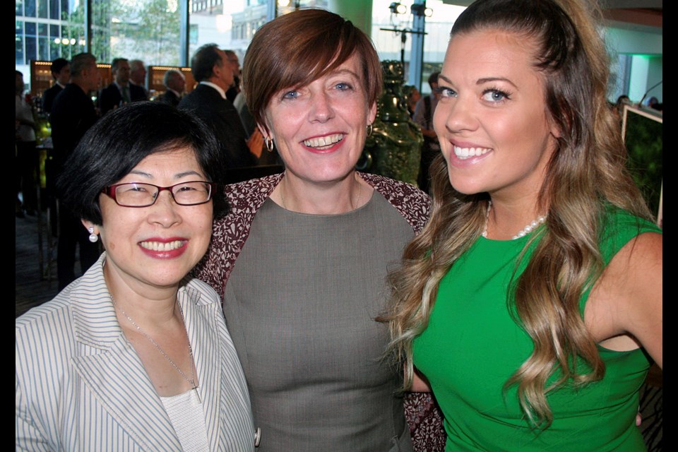 From left, UBC VGH Hospital Foundation’s Candice Tsang and Angela Chapman were beneficiaries of the Canadian Jade Mine Resources Shareholders Gala attended by jade enthusiasts including Emily Kiloh.