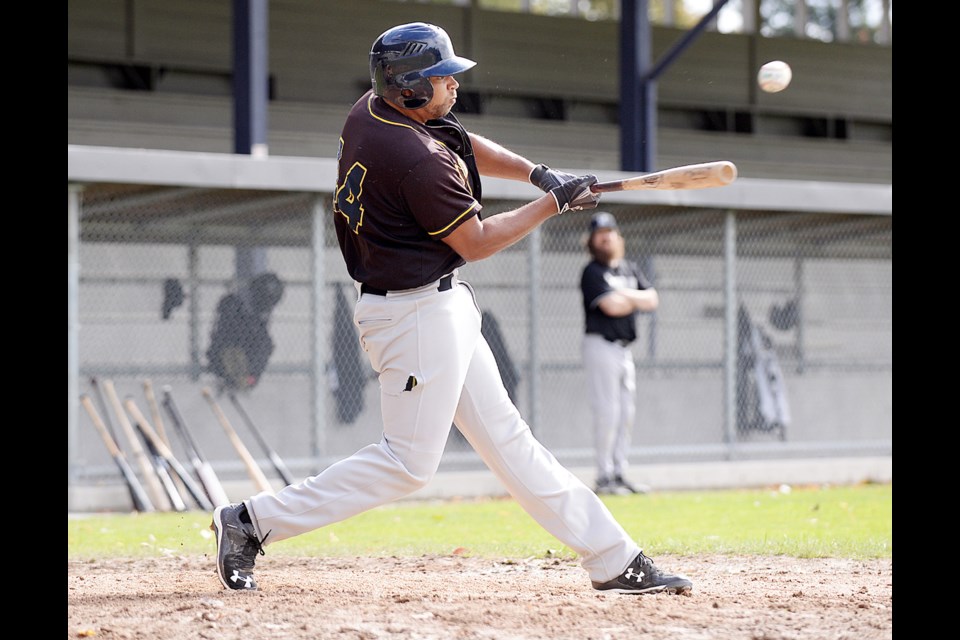 08-30-15
New Westminster Mariners playing the Burnaby Pirates in Lower Mainland Baseball Association playoff game.
photo Jennifer Gauthier