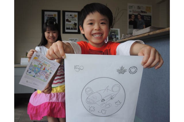 Adrian Chan, with his sister Noreen, is pretty much money in the piggy bank when it comes to a career involving arts. The 6-year-old was recently named a finalist in the Royal Canadian Mint’s national design contest.