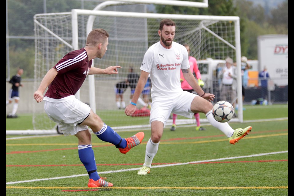 090515-Serbian Soccer008/ Sept 5, 2015/ Photo: Lisa King/NOW/
Serbian Soccer tournament FC Serbian United of Vancouver in burgundy and SSK Karadjordje of Cleveland; North American Serbian Soccer Tournament