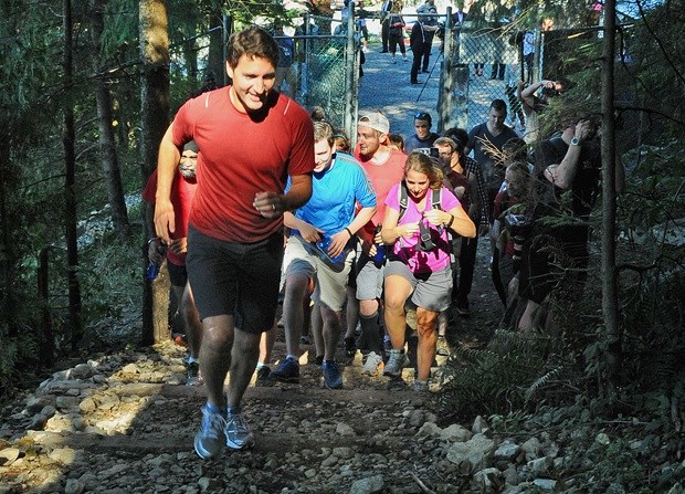 Justin Trudeau on Grouse Grind