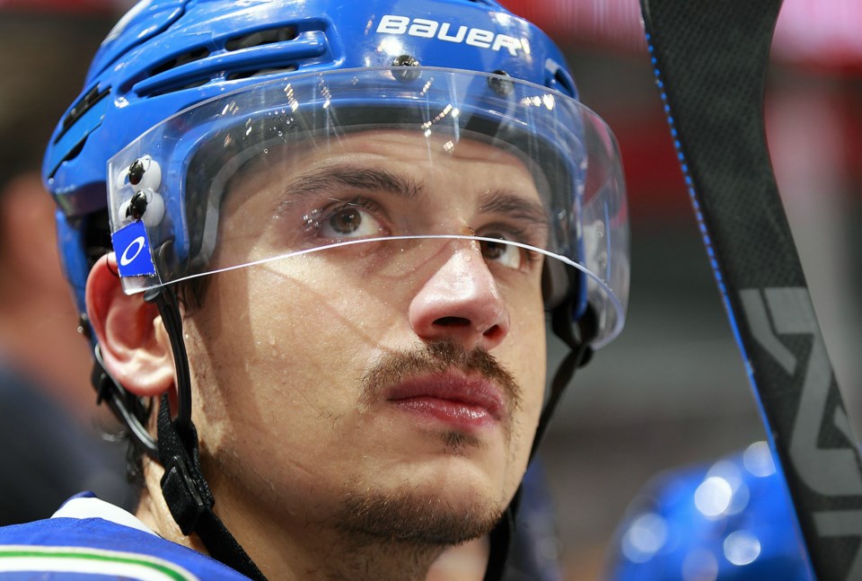 Luca Sbisa has a moustache