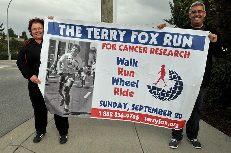 Mary Ness and Dave Teixeira of the Port Coquitlam Hometown Run.