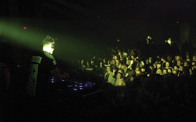 Jimi Smyth warms up the crowd at the Prince George Civic Centre on Sunday as Akon, Karl Wolf, and BAE were in town to perform.