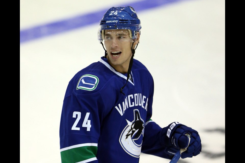 Canucks player Adam Cracknell of Victoria.