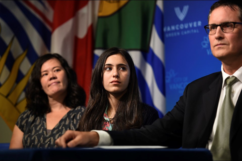 Huda Mohammed Ahmed, 14, arrived in Canada as a refugee but her mother continues to reside in a refugee camp in Turkey. Photo Dan Toulgoet