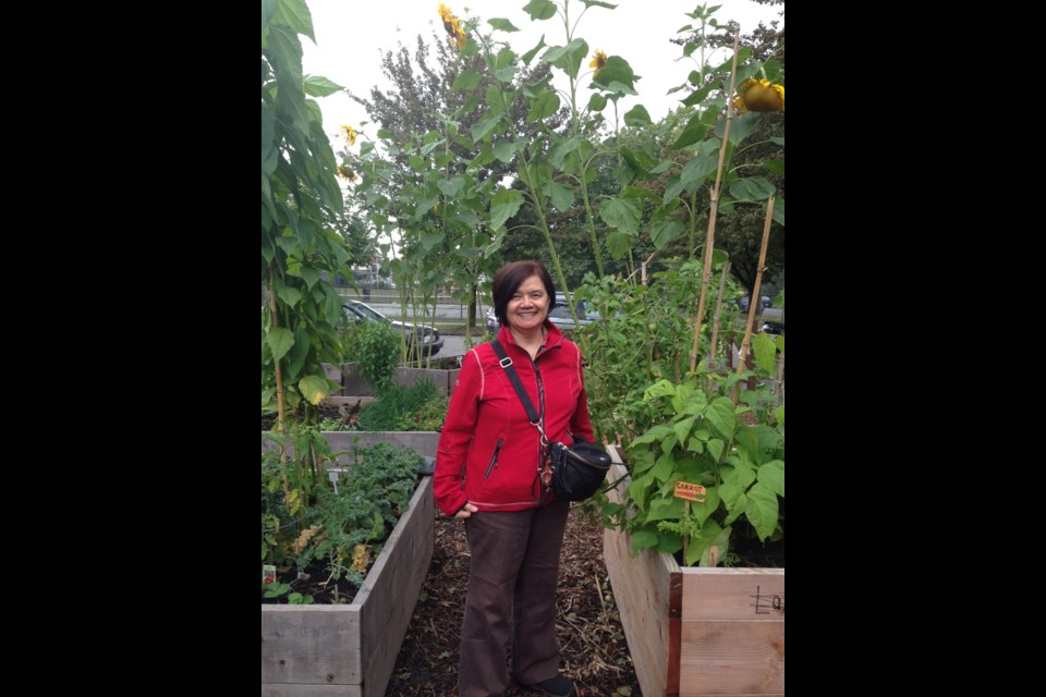 Shurli Chan says gardening has improved her mental wellness. Photo Emily Blake