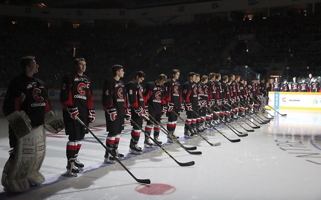 One by one the 2015-2016 Prince George Cougars were introduced on Friday at CN Centre as they played their home opener against the Everett Silvertips.