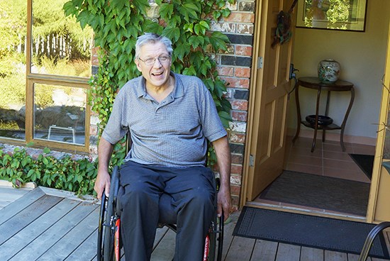 Riun Blackwell at his home. Blackwell would like to see more trails and recreational activities in Squamish that are accessible to people with disabilities.