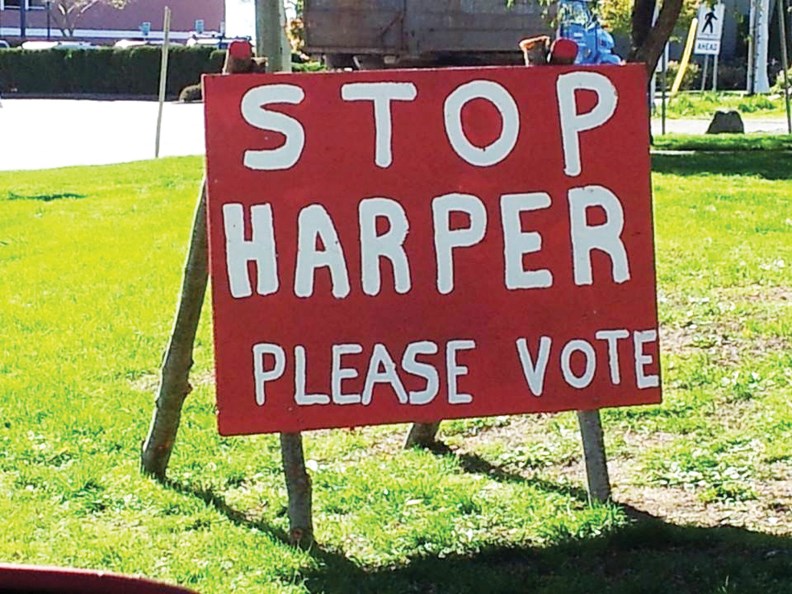 stop harper sign