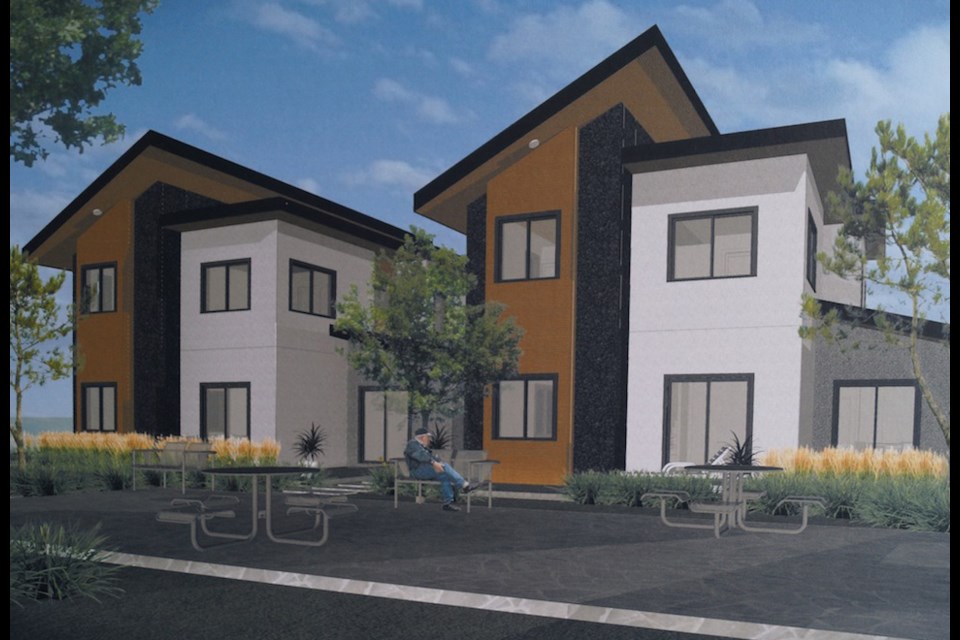 An artist's rendering of the Habitat for Humanity project on Ash Street in Richmond.