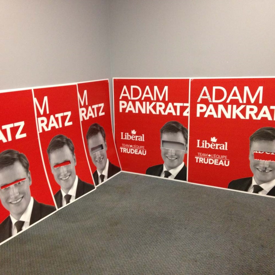 Adam Pankratz election signs