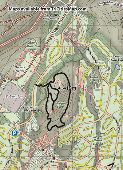 Ridge Park map