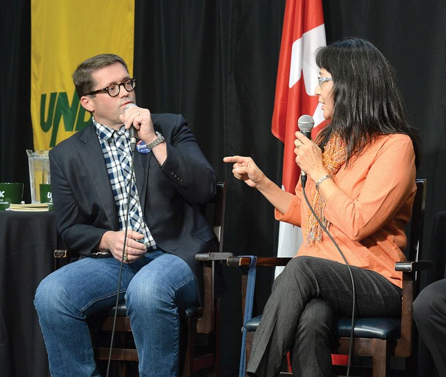 Prince George-Peace River-Northern Rockies incumbent Conservative Bob Zimmer and NDP candidate Kathi Dickie.