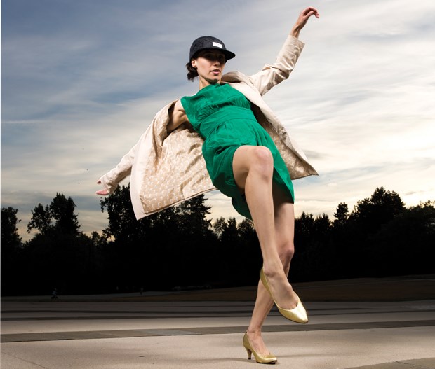 Merging music and movement, Vanessa Goodman (above) will perform a new work with Karissa Barry featuring an original ambient soundscape from composer Loscil at Dances for a Small Stage 32.