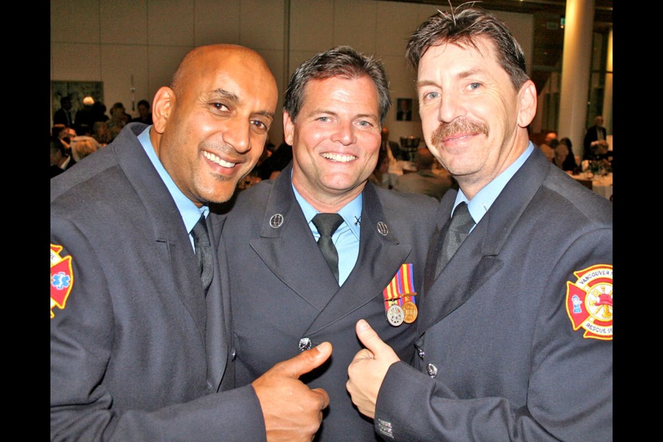 Vancouver firefighter’s Henri Persaud, Doug Booth and Rob Watson’s always-popular Fire in the Kitchen auction package garnered an impressive $12,000 to support the Vancouver Hospice.