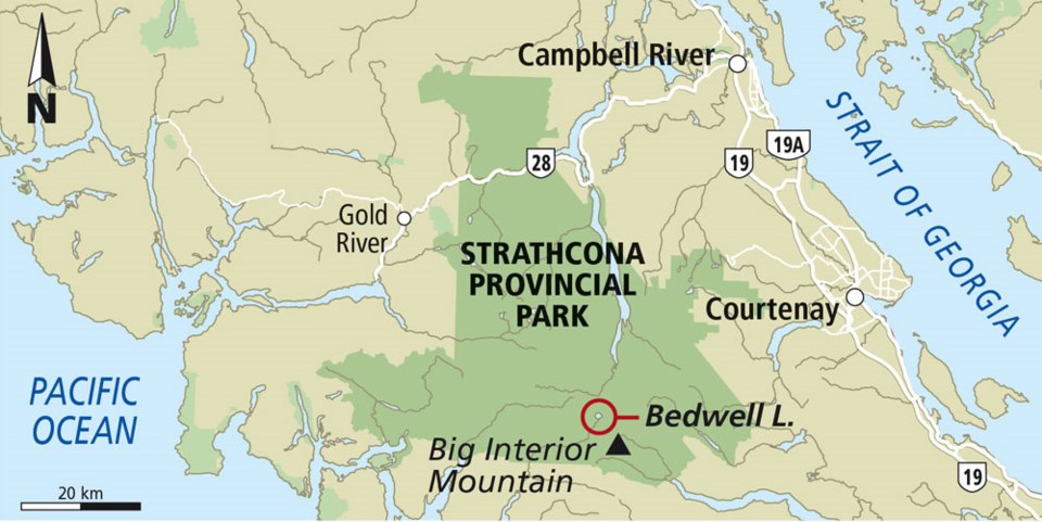 Strathcona Park map
