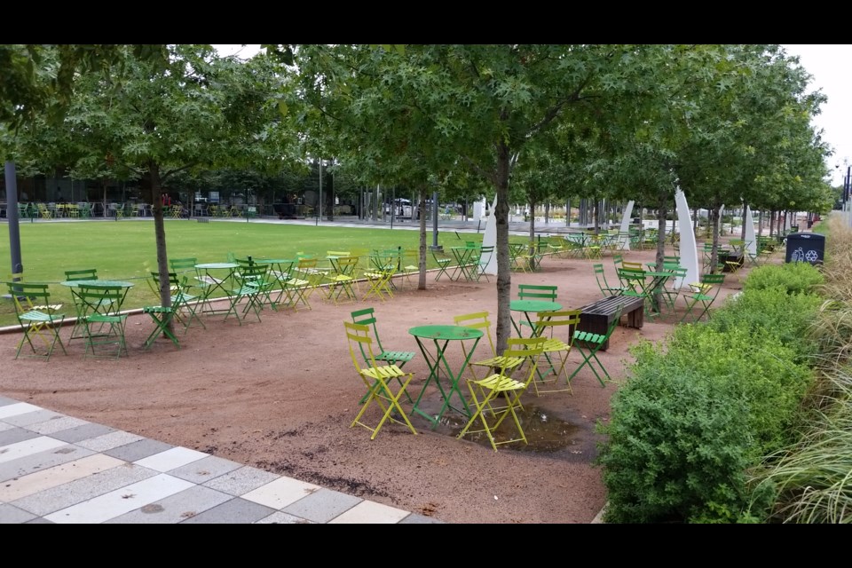 Mayor Jonathan Cote wants the city to host a pilot project that would see movable tables and chairs placed in public spaces around the city. He saw a similar program in action during a recent business trip to Dallas, Texas.