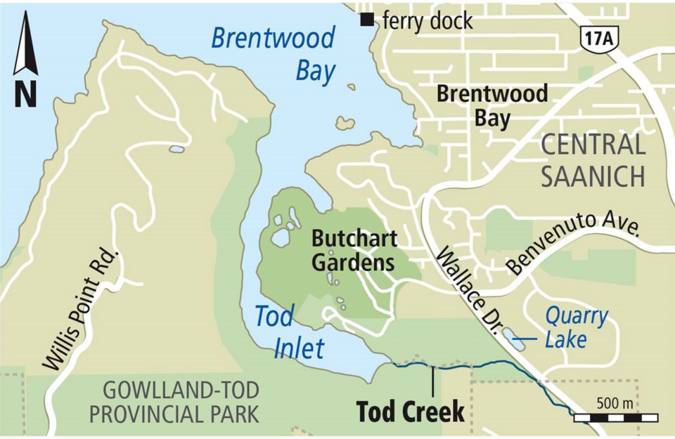 Tod Creek map