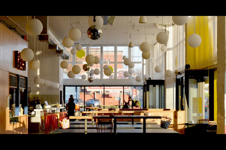 Ten bucks gets walk-ins half an hour on a ping pong table, paddles and ball retrieval included, at Pips & Bounce.