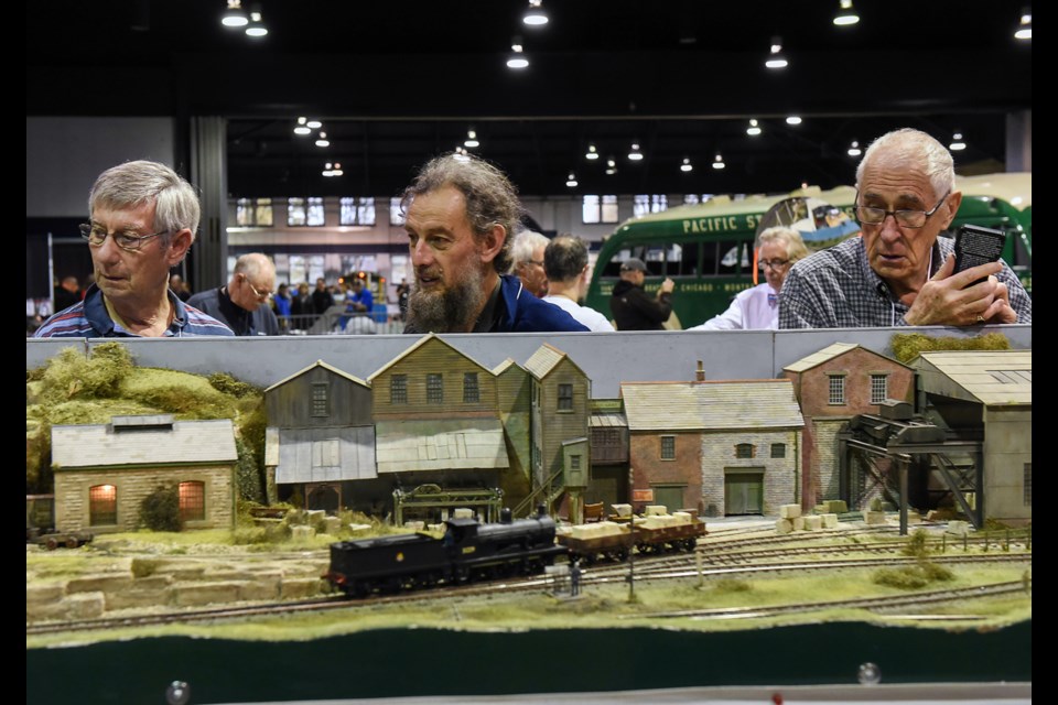 The 2015 Vancouver Train Expo attracted kids of all ages to the PNE Forum this past weekend. The 33rd annual model railroad show was held at the PNE Forum for the first time to accommodate more vendors and attendees, having moved from Burnaby’s Cameron Recreation Centre. Photograph by: Rebecca Blissett