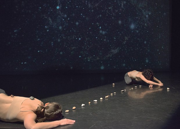 Tasha Faye Evans and Olivia Shaffer perform in Starr Muranko’s Spine of the Mother as part of Dance in Vancouver at the Scotiabank Dance Centre Nov. 18-22.