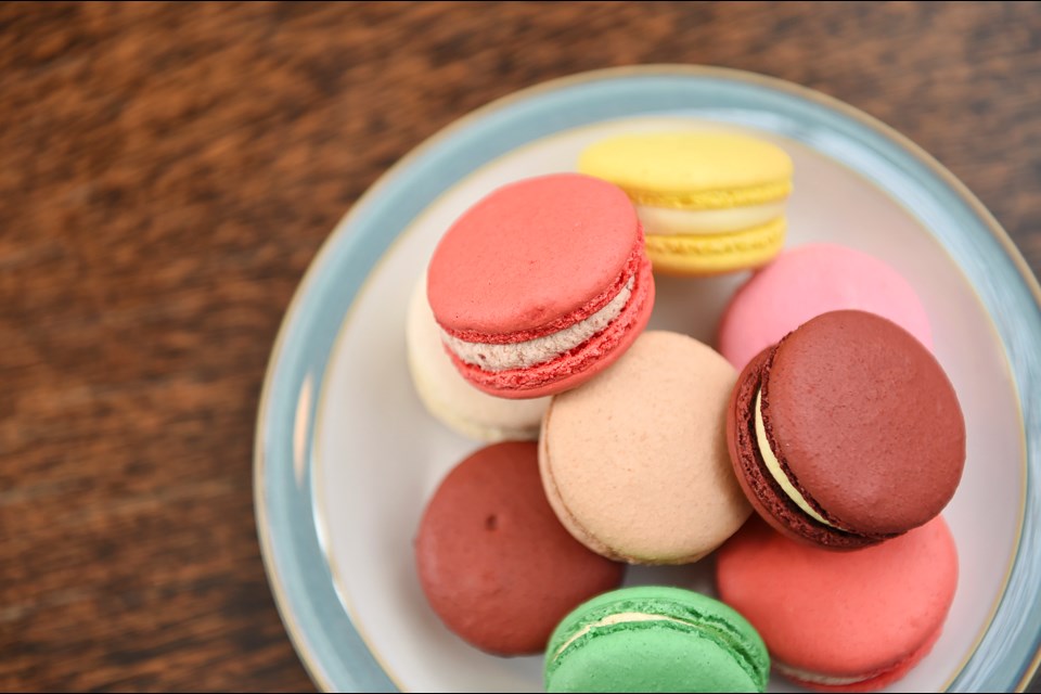 Less sweet than most, Thierry’s colourful selection of macarons come with a surprise inside: fresh fruit. Photo Dan Toulgoet