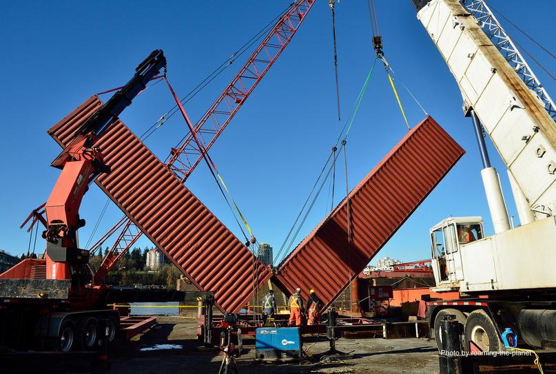 Parts of WOW New Westminster are being assembled at a site on the Fraser River and will arrive at Westminster Pier Park on Nov. 23, when the the public art will be installed. Community members are invited to watch WOW be assembled on Monday and to attend the official opening on Saturday, Nov. 28.