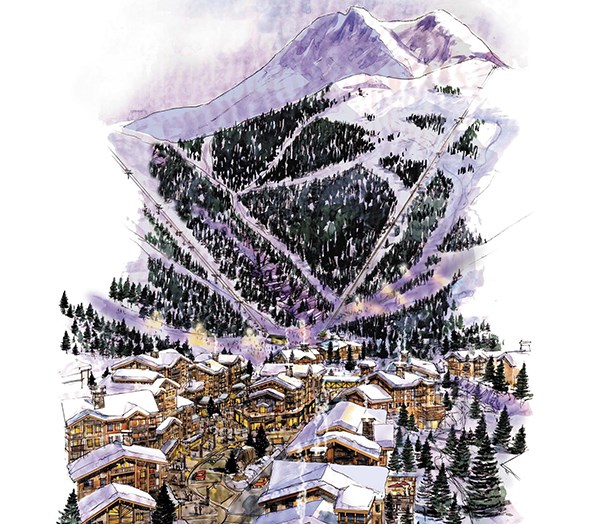 Artist's rendering of planned Garibaldi at Squamish resort