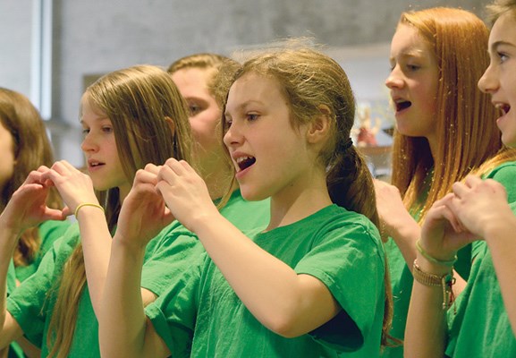 Members of the Gleneagles school choir
