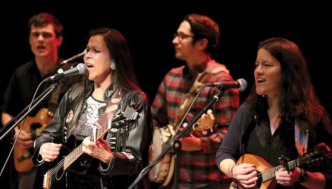 Kym Gouchie, and Black Spruce Bog perform during The First Waltz on Saturday at Prince George Playhouse.