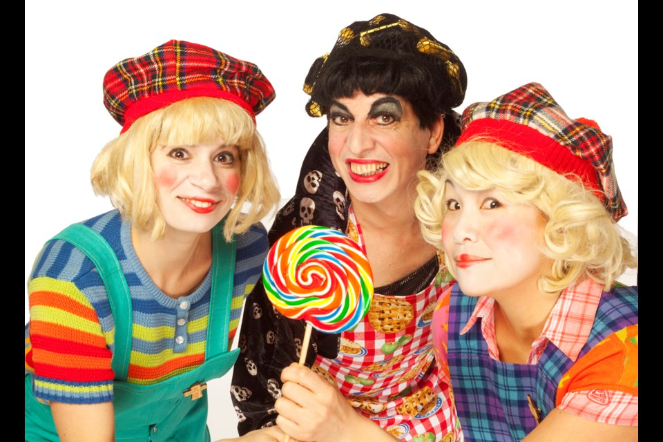 Dawn Petten, Allan Zinyk and Maiko Yamamoto in Hansel and Gretel: An East Van Panto.