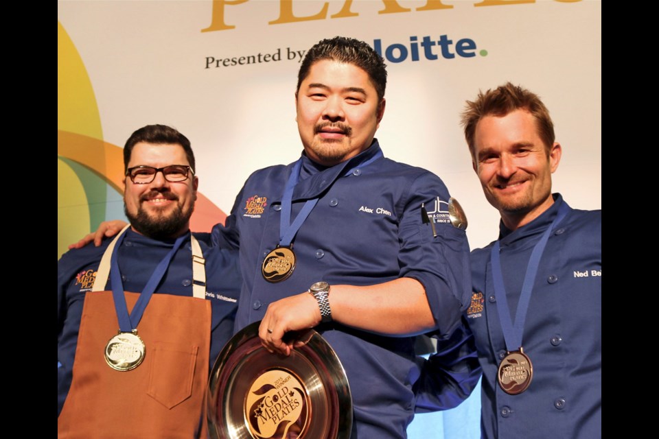 Alex Chen set the gold standard at the 10th Gold Medal Plates. The executive chef at Boulevard Kitchen will represent B.C. at the Canadian Championships. Forage’s Chris Whittaker won silver, while YEW’s Ned Bell took bronze. The cook-off is a benefit for the Canadian Olympic Foundation.