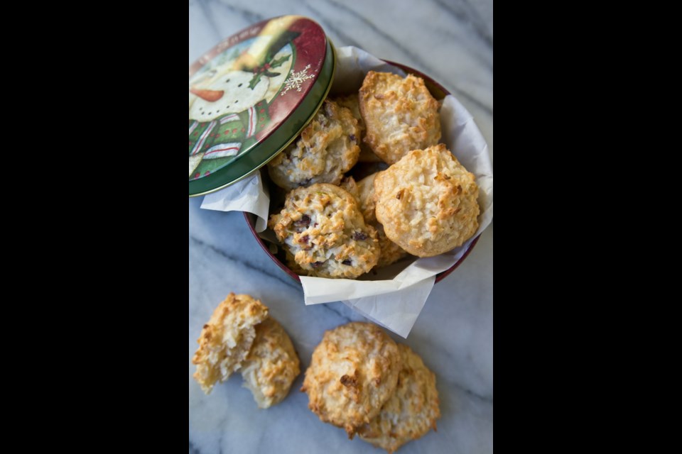 Coconut macaroons are a pleasingly chewy, dense, North American version of the ninth-century Italian cookie. You can add pistachios or cranberries to the same dough for a slightly dressier version.