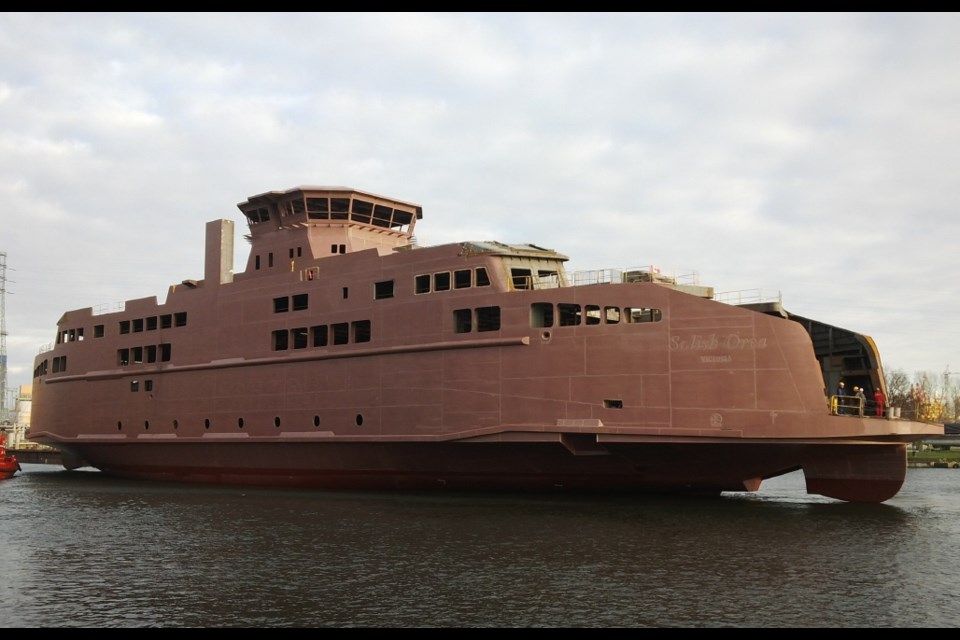 B.C. Ferries vessel Salish Orca is being built in Gdansk, Poland.