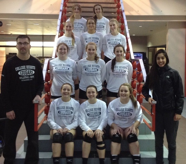 College Heights cougars triple A volleyball