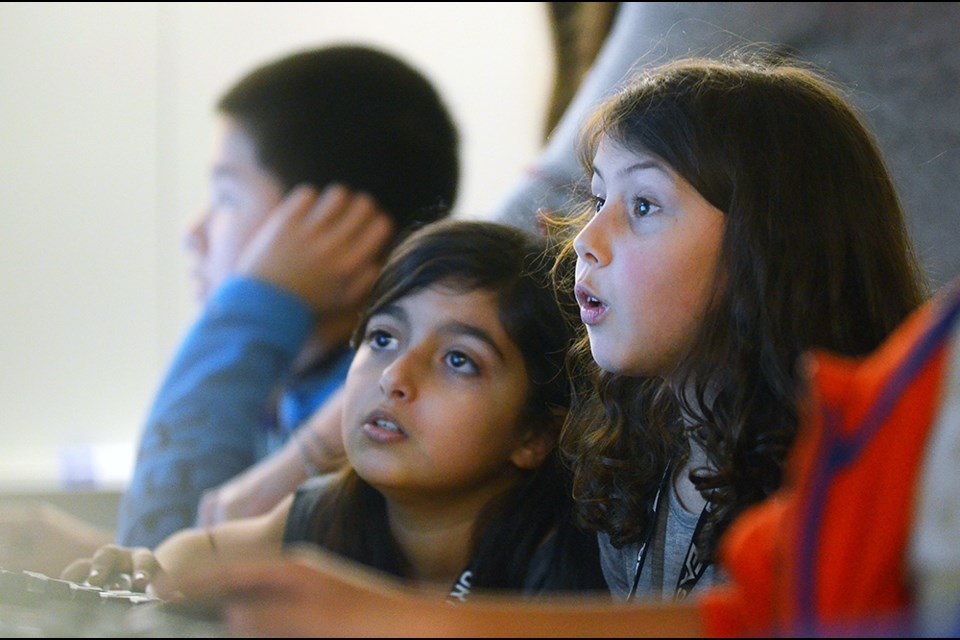 Seventy-five Burnaby elementary school students tried their hands at computer programming at EA Games in Burnaby Monday during an Hour of Code event.