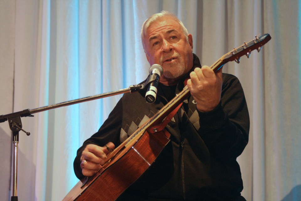 Jim Byrnes plays at the Burnaby firefighters’ annual pancake breakfast fundraiser. This year, the event raised money and collected toys for the CKNW Orphans’ Fund and the Burnaby Christmas Bureau.