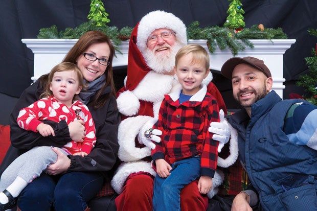 Many came out to meet St. Nick, including the Maitland family, at the Corporation of Delta’s annual Breakfast with Santa last Saturday in Tsawwassen.